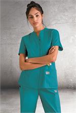 Landau Scrub Zone 70223 ScrubZone 70223 Snap Front Tunic - Teal