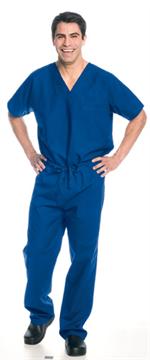 7502 Royal Blue Landau Unisex Scrub Tops