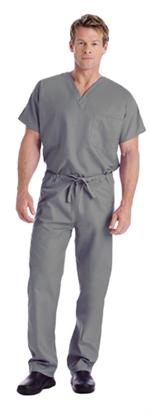 7502 Steel Grey Landau Unisex Scrub Tops