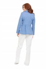 Landau 7733 Landau 7733 LABCOAT W/THREE BUTTONS AND SHIRRED POCKETS