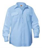 Blue Long Sleeve Pilot Shirts - Aviator Pilot Uniform Shirts - A+ by SAI