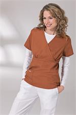 8216 Cinnamon Landau Empire Waist Tunic Scrub Top