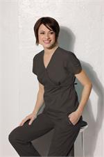 8216 Black Landau Empire Waist Tunic Scrub Top