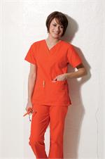 8219 CAJUN SPICE Landau V-Neck Tunic Solids