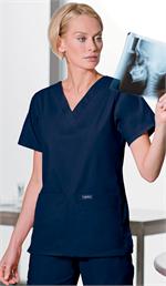 8219 NAVY Landau V-Neck Tunic Solids