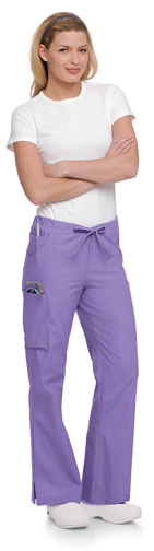 8355 Wisteria Landau Flare Cargo Women's Scrub Pants