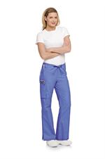 Landau Scrubs 8355 Landau 8355 Flare Cargo Womens Scrub Pants - Ceil Blue