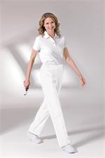 Landau Scrubs 8369 Landau 8369 Flat Front Womens Scrubs Pant - White