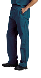 Landau Scrubs 8550 Landau 8550 Mens Elastic Waist Pants - Caribbean Blue
