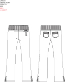 Urbane 9301 Urbane 9301 Knit Waistband Scrubs Pants