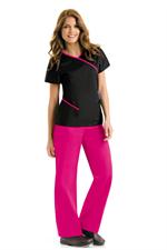Urbane 9568 Urbane 9568 Contrast Wrap Around Tunic