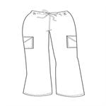 Urbane 9702 Urbane 9702 Cargo Flare Leg Pants
