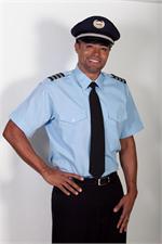 BLUE The Aviator SHORT SLEEVE Pilot Uniform Shirts - Photo by Kurt Giltner