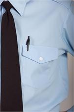 BLUE The Aviator SHORT SLEEVE Pilot Uniform Shirts - Photo by Kurt Giltner