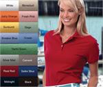 13Z0063 IZOD Silkwash Stretch Pique Ladies Womens Polo Shirts