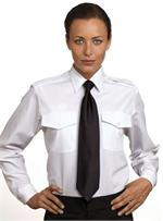 Womens/Ladies Van Heusen The Aviator LONG SLEEVE White Pilot Uniform Shirts